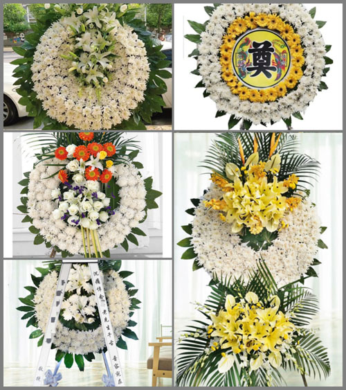 山西长治沁县故县镇柏树沟村花圈速递